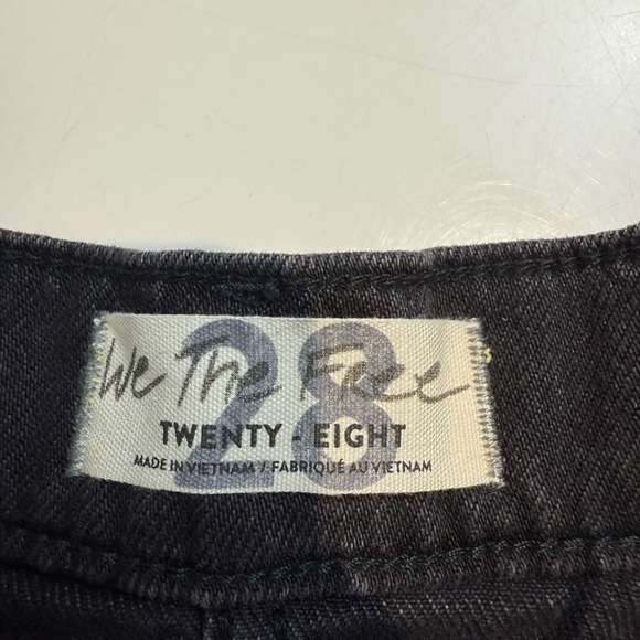 Free People Black Denim Skirt Size 28 New - Picture 5 of 8